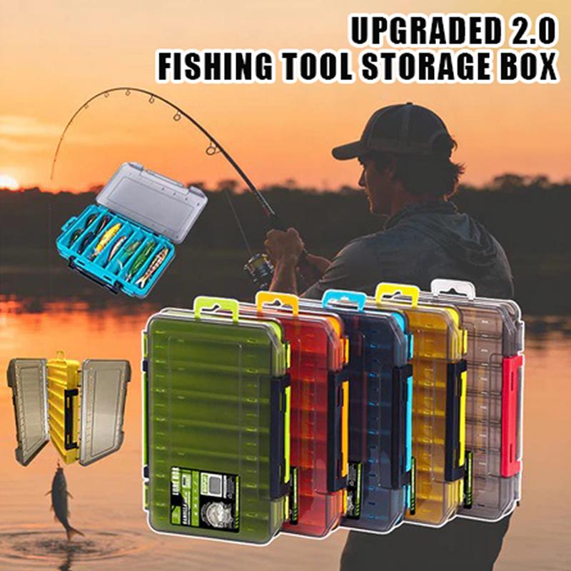 Fishing Lure Box - Kotak Peralatan Pancing Kompak Dua Sisi