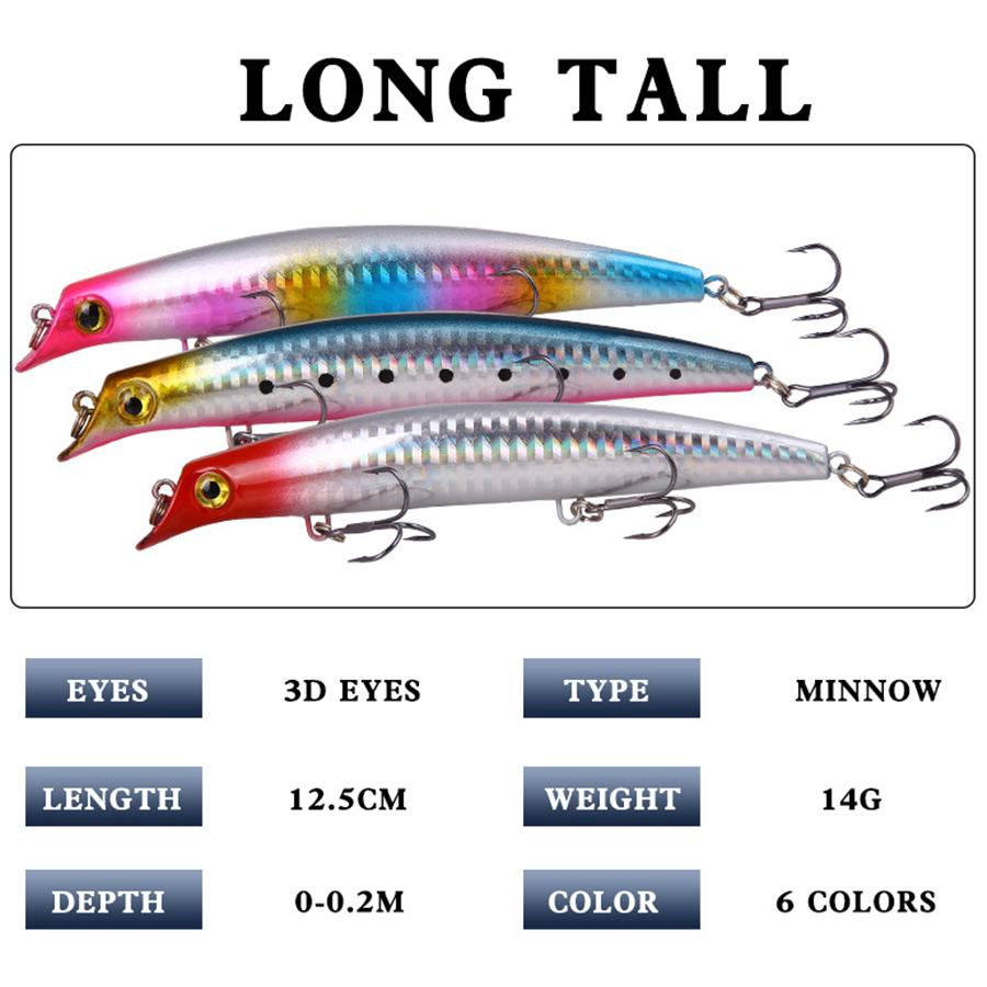 6 buah umpan pancing Crankbait - Fishing Lure Crankbait ulasan dan harga