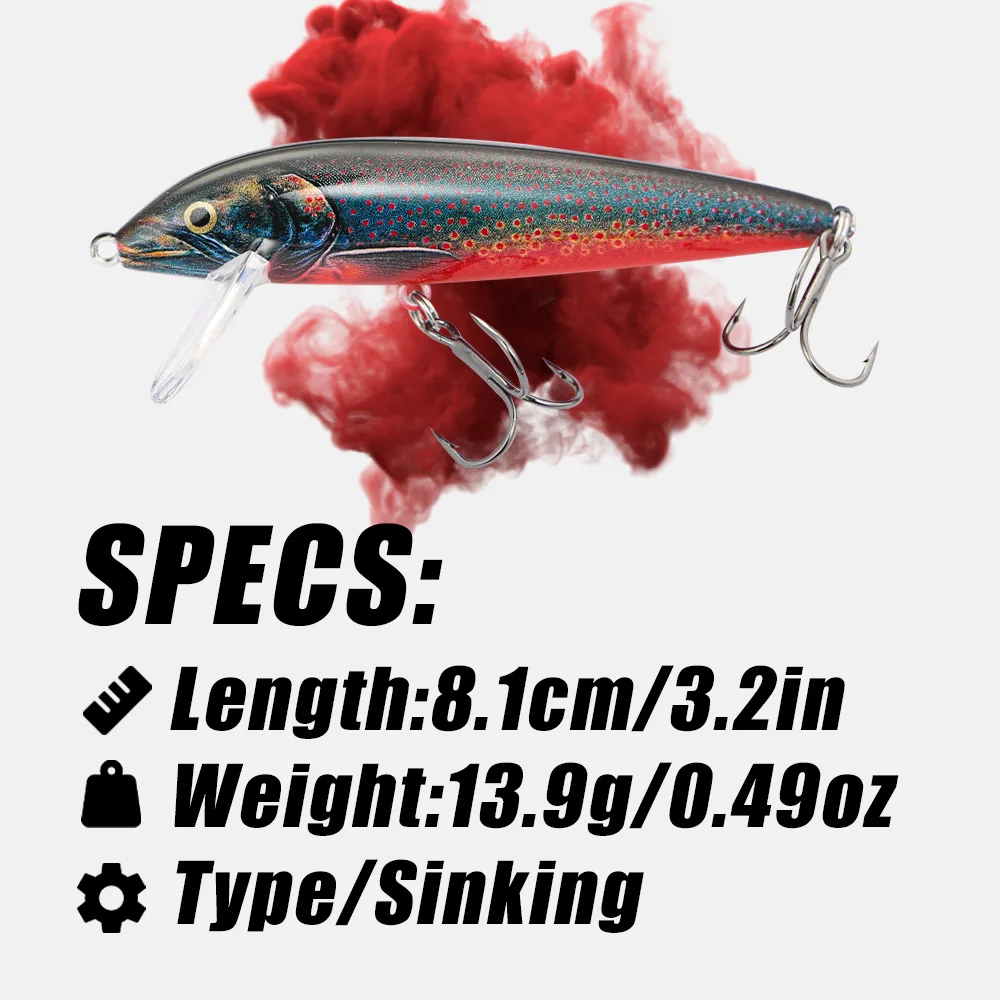 B&U 80Mm Umpan Pancing Wobblin - Fishing Lure Jerkbait ulasan dan harga