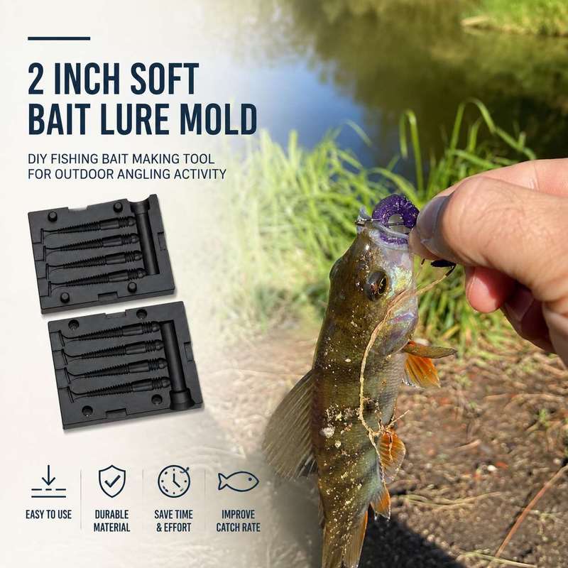 Cetakan Umpan Lunak 2 Inci, Al - Fishing Lure Making Kit ulasan dan harga