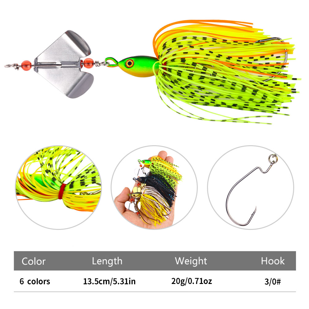 1 buah Umpan Pancing 13,5cm 20 - Fishing Lure Buzzbait ulasan dan harga