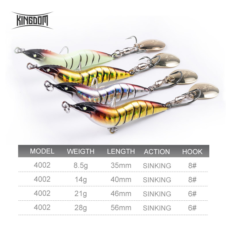 Umpan Pancing Udang KINGDOM, U - Fishing Lure Blade Bait ulasan dan harga