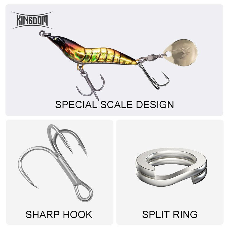 Umpan Pancing Udang KINGDOM, U - Fishing Lure Blade Bait ulasan dan harga